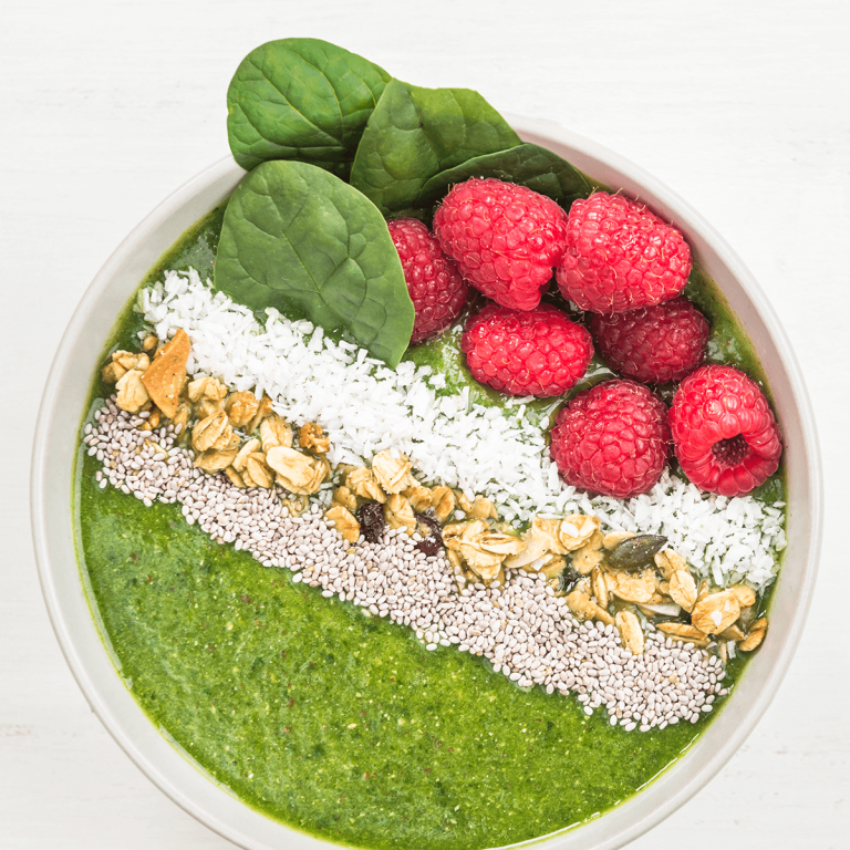 Detox kaša sa malinama 1200x1200px