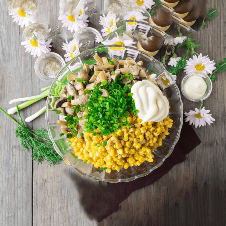 Salata od šampinjona i kukuruza - 1200x1200