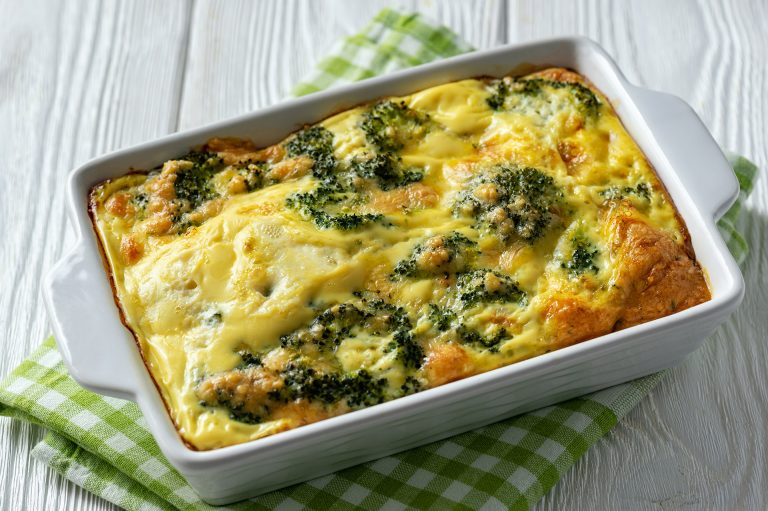Broccoli,Casserole,With,Eggs,And,Cheese,,Vegetarian,Food