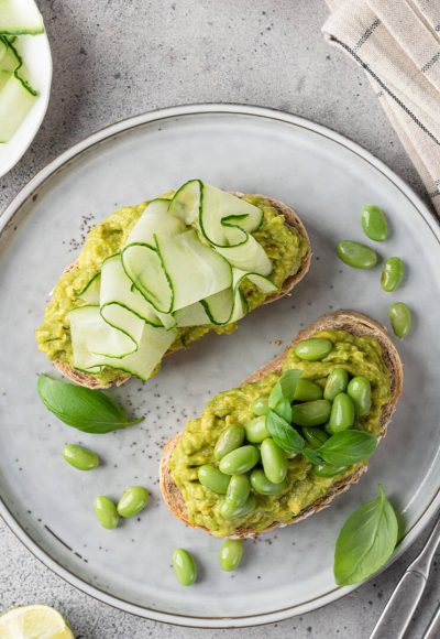 9. edamame avokado tost